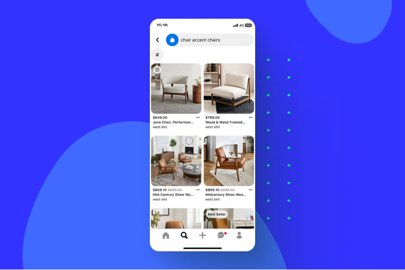 AR pinterest furniture listing