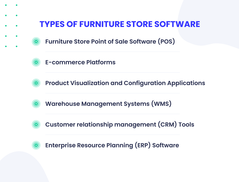 Types of Furniture Store Software