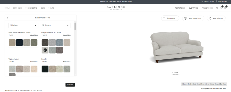 Darlings' furniture store software