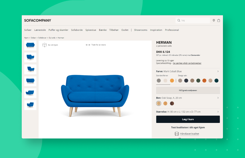 3D ecommerce product configurator