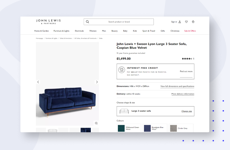 online furniture configurators