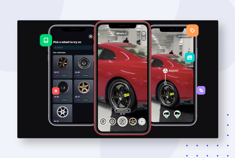 ModMyRide Car augmented reality content creation for ecommerce