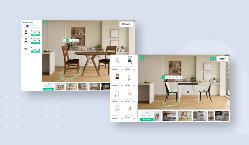 furniture virtual showrooms before and after
