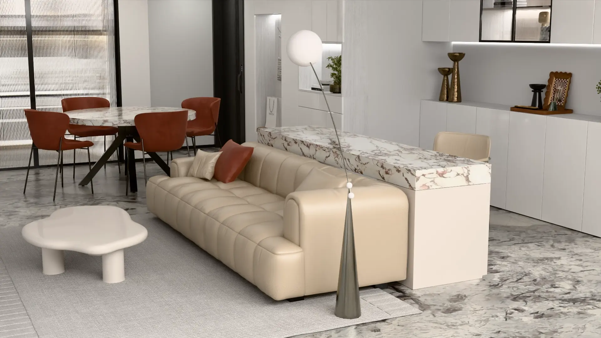 Luthar Sofa 3D Product Render